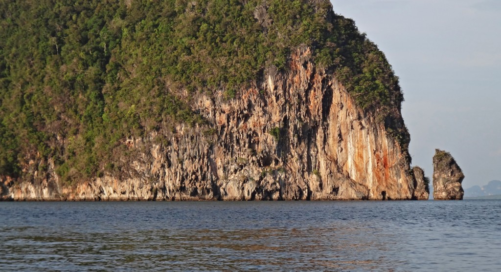 Sunset on Limestone Cliffs