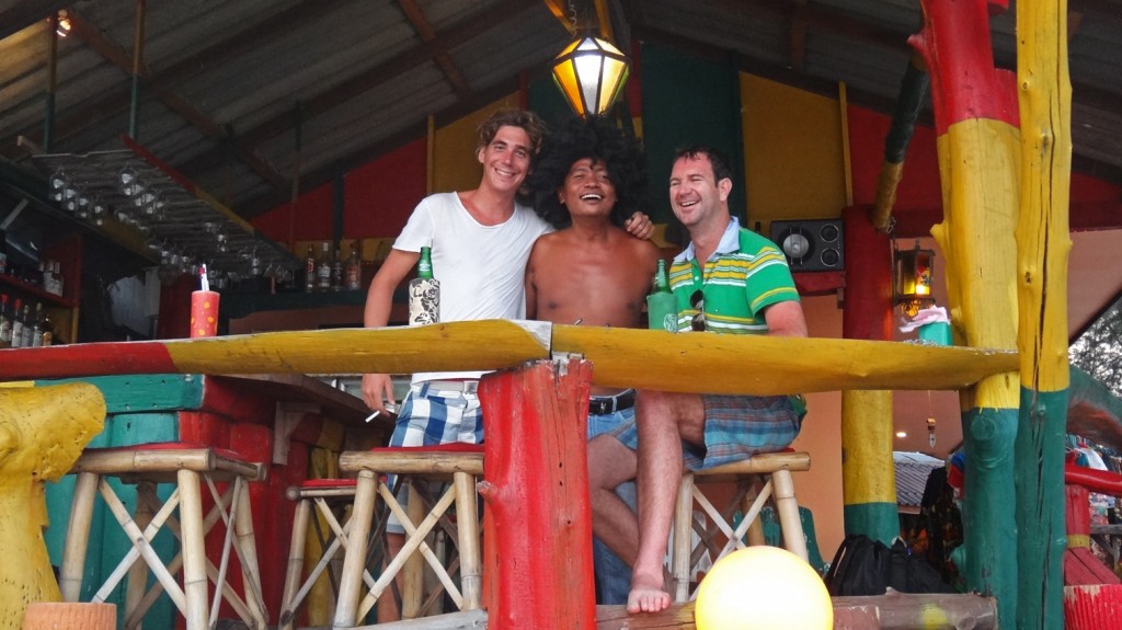 Sunset drinks at our favourite Reggae Bar on Bang Tao beach